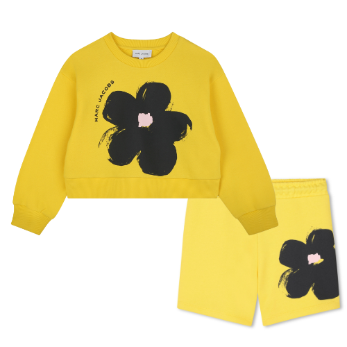 Marc Jacobs Girls Yellow Daisy Shorts Set