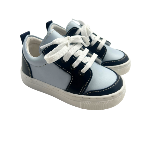 Borboleta Pale Blue & Navy Nico Trainers