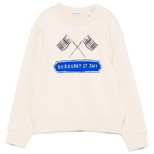Burberry Kids Ivory Flag Sweatshirt