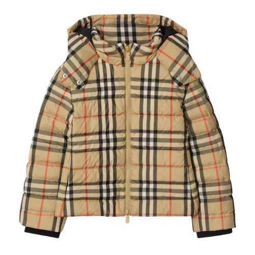 Burberry Kids Check Cecilia Puffer Jacket