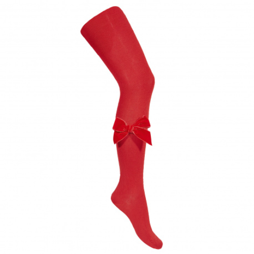 Condor Red Velvet Bow Tights