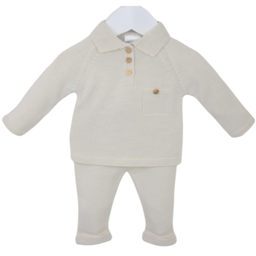 Pex Baby Boys Beige 'Oliver' Trouser Suit