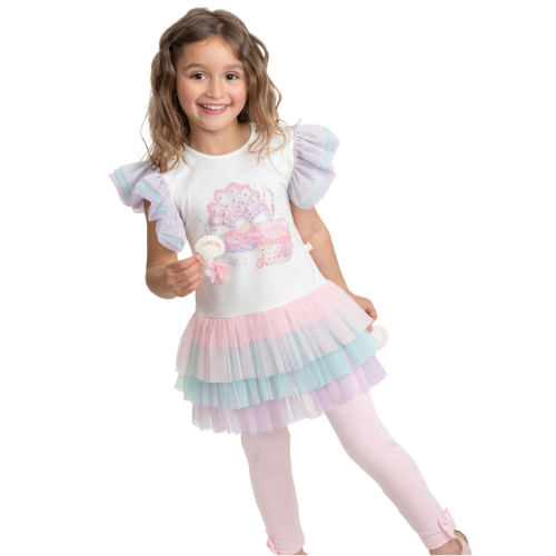 Caramelo Kids Pink Sea Dreams Leggings Set