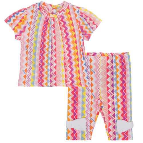 Missoni Baby Fuchsia Zig Zag Leggings Set