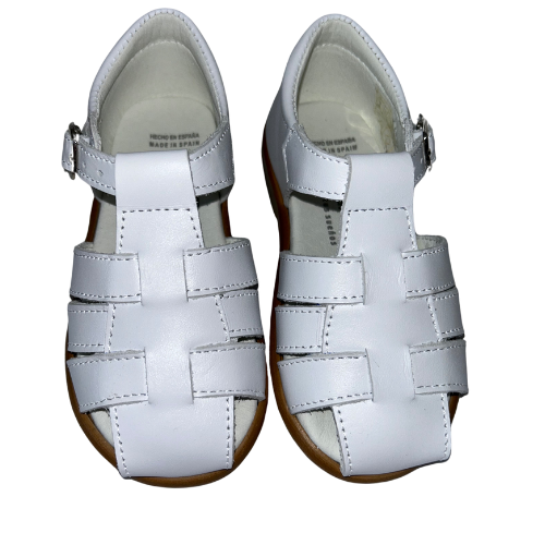 Andanines Boys White Caged Sandals - Main Image