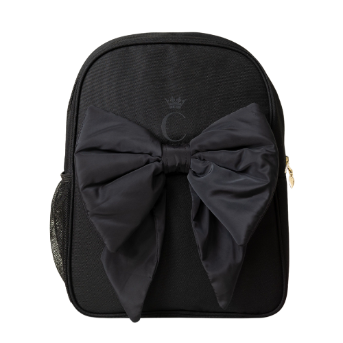 Caramelo Girls Black Bow Backpack