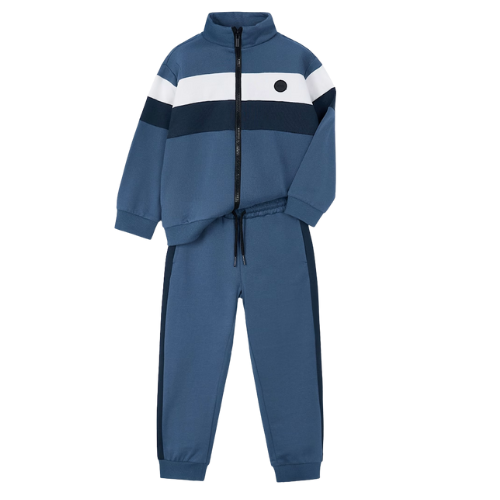 Mayoral Boys Blue Stripe Jogsuit