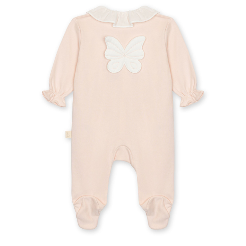 Baby Gi Peach Cotton Butterfly Babygrow