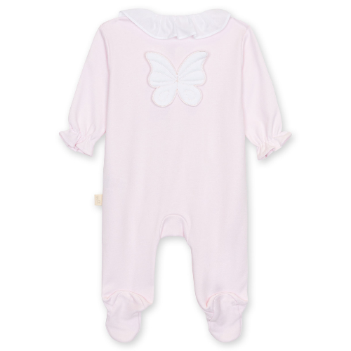 Baby Gi Pink Cotton Butterfly Babygrow