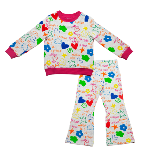 Agatha Ruiz de la Prada Multi Print Jogsuit