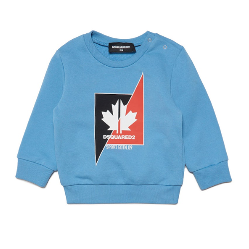 DSQUARED2 Baby Blue Leaf Sweatshirt