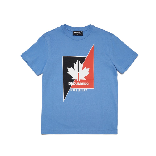 DSQUARED2 Baby Blue Leaf T-Shirt