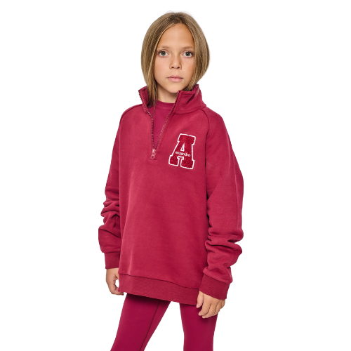 Ansandro Kids Cherry Funnel Neck Sweatshirt