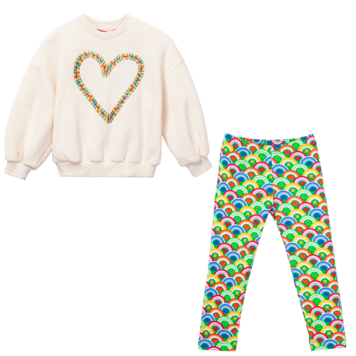Agatha Ruiz de la Prada Heart Leggings Set