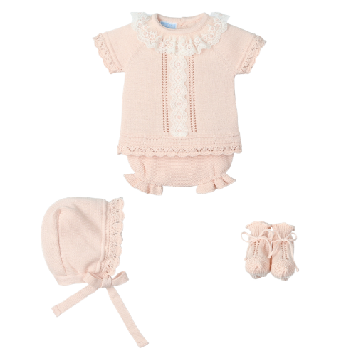 Mac Ilusion Baby Nude Lace Jam Pants Set