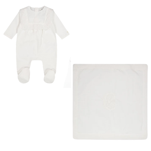 Chloé Baby Ivory Babygrow & Blanket Set