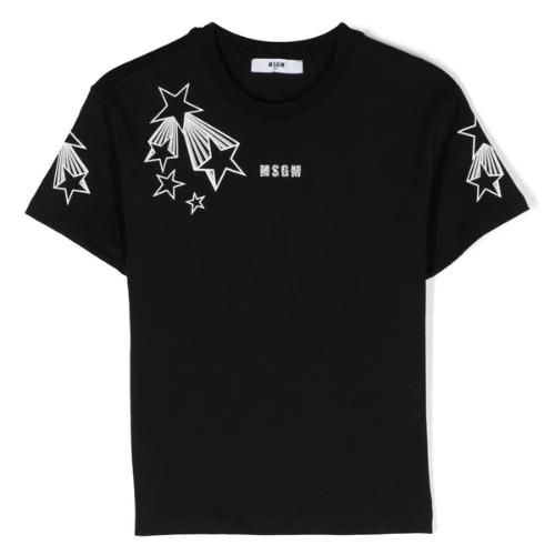 MSGM Black Star T-Shirt