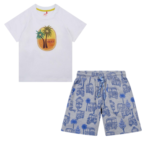 Oilily Boys 'Tristan/Petuel' Palm Tree Shorts Set