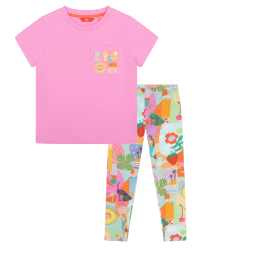 Oilily Girls Fruit Print Tak Leggings Set