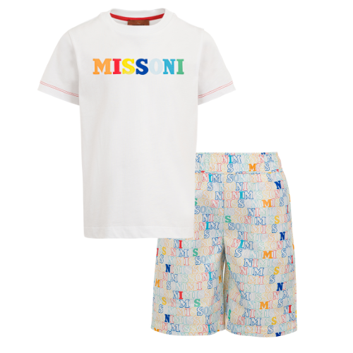 Missoni Boys Multi Branded Swimshorts Set