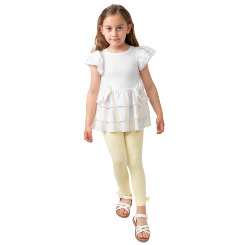 Caramelo Kids Rainbow Frill Leggings Set