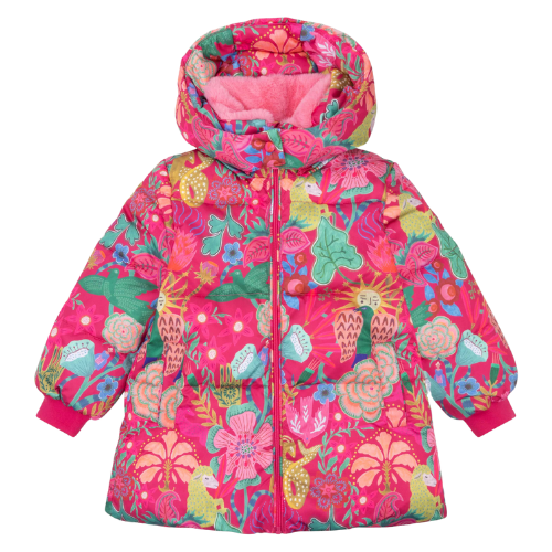 Oilily Girls Pink Flower Coorie Coat
