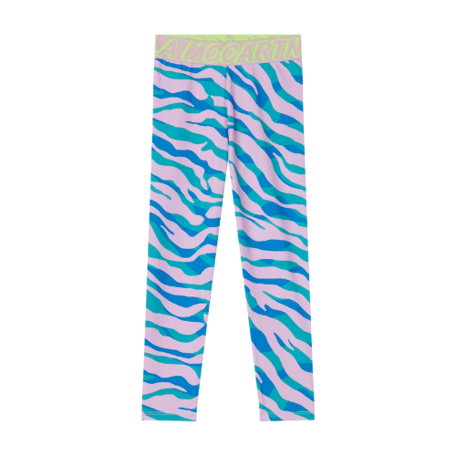 Stella McCartney Girls Pink Zebra Print Leggings