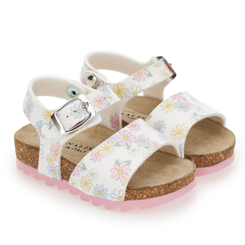 Monnalisa Girls White Daisy Sandals