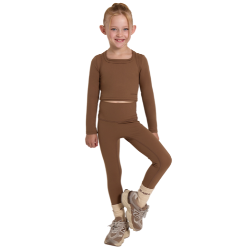 Blanca Sport Girls Mocha Leggings Set