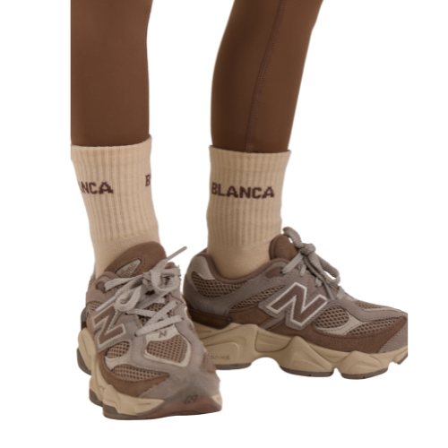 Blanca Sport Girls Mocha Logo Socks