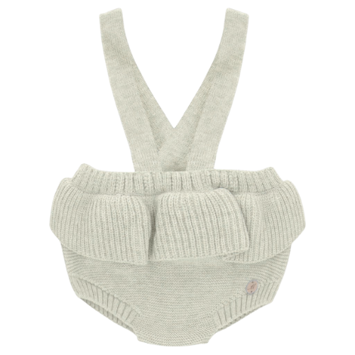 Martin Aranda Baby Girls Beige Knit Bloomers