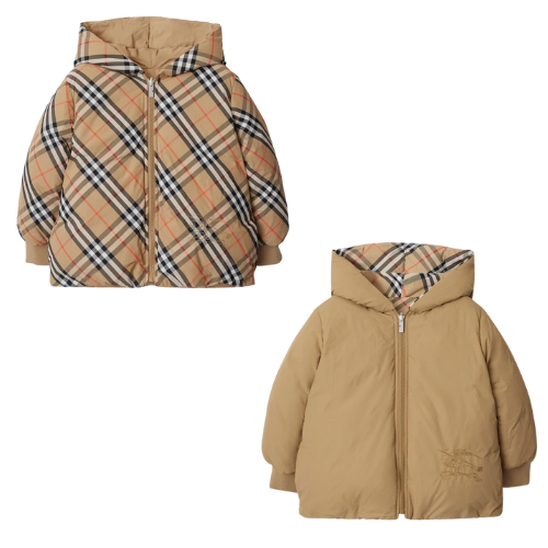 Burberry Kids Check Axel Puffer Jacket | Nuvola Childrenswear