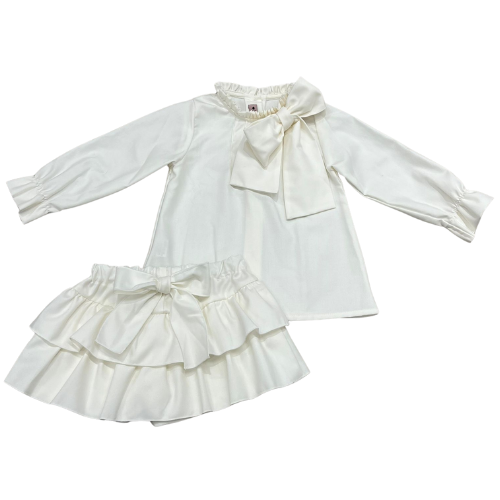 Phi Girls Ivory Bow Outfit