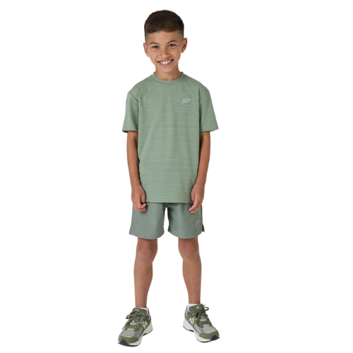 Frequency Boys Green Waveform Shorts Set