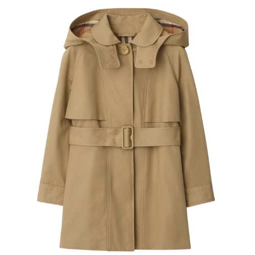 Burberry Girls Lilith Beige Trench Coat