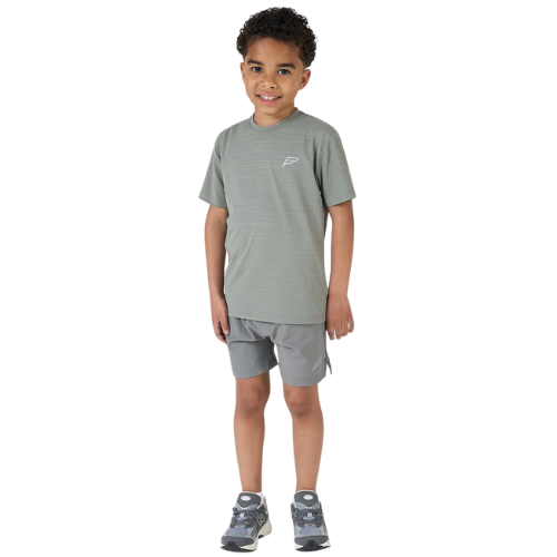 Frequency Boys Grey Waveform Shorts Set