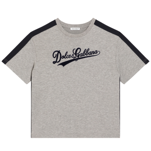 Dolce & Gabbana Boys Grey Logo T-Shirt