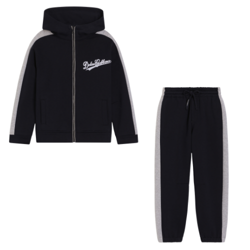 Dolce & Gabbana Boys Navy/Grey Jogsuit