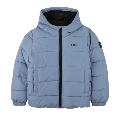 Boss Boys Blue Puffer Jacket