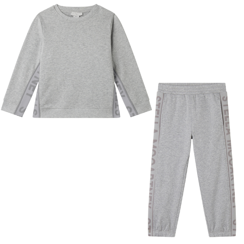 Stella McCartney Boys Grey Taping Jogsuit