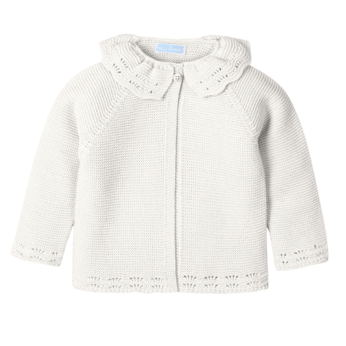 Mac Ilusion Baby Cream Ruffle Cardigan
