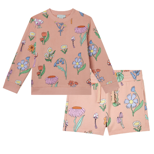 Stella McCartney Girls Mushroom Shorts Set