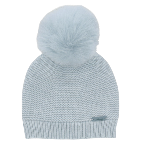 Martin Aranda Baby Blue Fur Bobble Hat