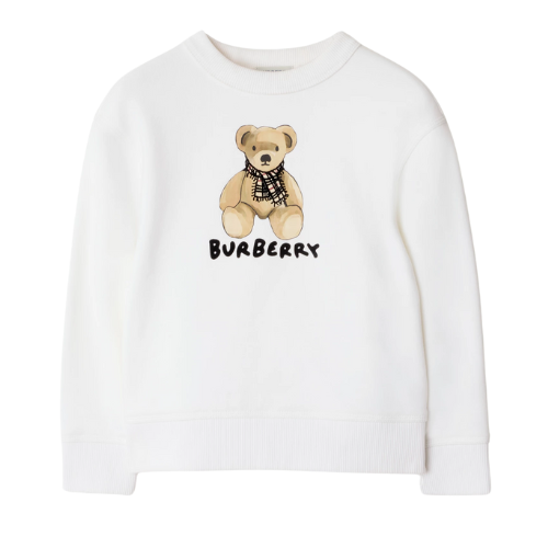 Burberry Kids White Teddy Sweatshirt