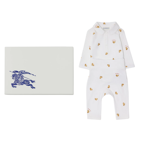 Burberry Baby White Bear Gene Outfit