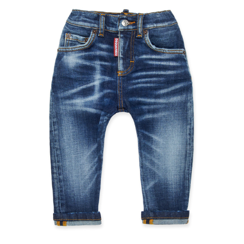 DSQUARED2 Baby Dark Blue Denim Jeans