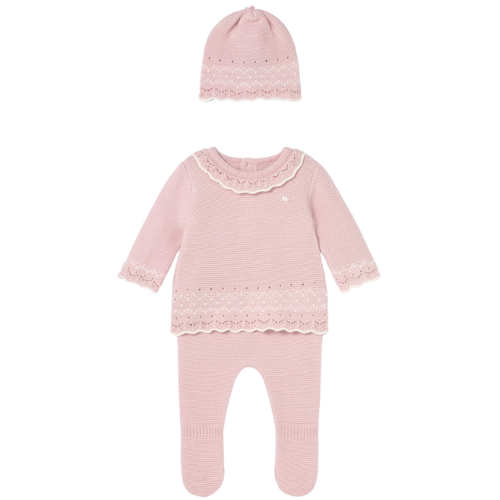 Mayoral Baby Girls Pink Knit Outfit