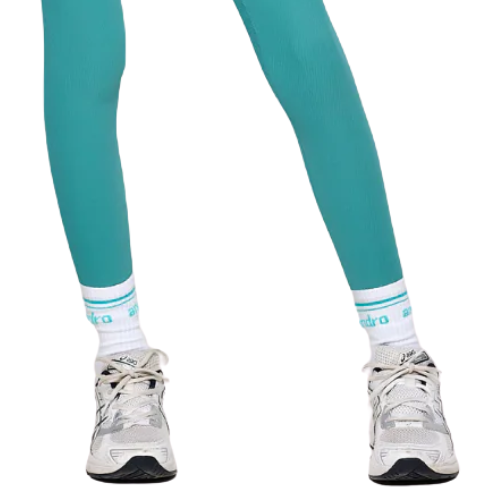 Ansandro Kids White/Teal Logo Socks