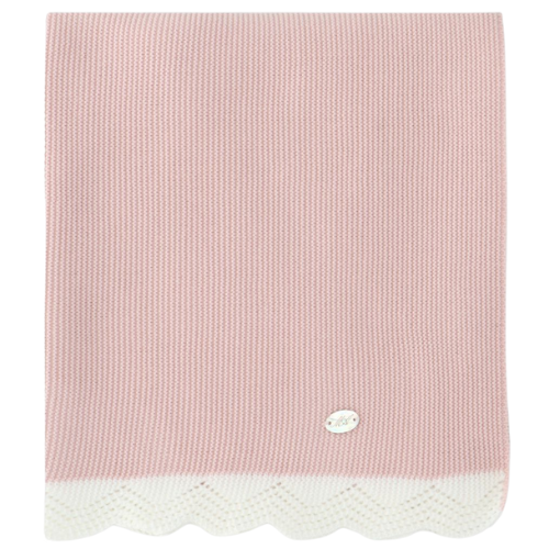 Martin Aranda Pink & Cream Knit Blanket