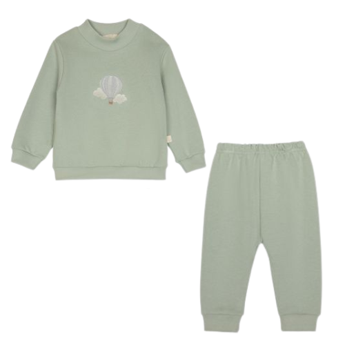 Baby Gi Mint Green Air Balloon Jogsuit